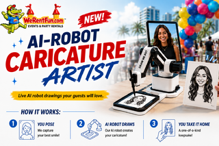 AI Robot Caricature Artist — Live Drawing Experience