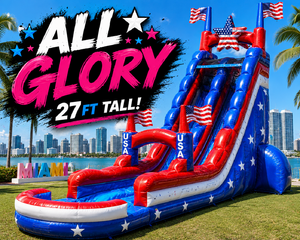 <p style='text-align: center; font-family: Arial, sans-serif;'>
  <span style='font-size: 22px; font-weight: bold; color: #ff6600;'>
    27Ft The All Glory Double Lane Water Slide
  </span><br>
  <span style='font-size: 14px; font-weight: bold; color: #0080ff;'>
    🎥 Watch the video below! – R56
  </span><br>
  <span style='font-size: 14px; font-weight: bold; color: green;'>

  </span>
</p>

