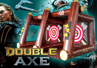 R70- Double Axe Throw Inflatable Rental (Two Players)<p><strong><span style='color: #ff00ff;'>Watch Video Inside</span></strong></p>