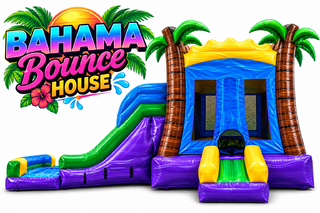 <p style='text-align: center; font-family: Arial, sans-serif;'>
  <span style='font-size: 22px; font-weight: bold; color: #ff6600;'>
    Bahama Bounce House With Double Lane Slide
  </span><br>
  <span style='font-size: 14px; font-weight: bold; color: #0080ff;'>
    🎥 Watch the video below! – Wet/Dry – R112
  </span><br>
  <span style='font-size: 14px; font-weight: bold; color: green;'>
    ✅ Free Delivery & Setup
  </span>
</p>

