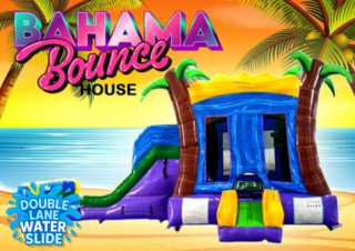 <p style='text-align: center; font-family: Arial, sans-serif;'>
  <span style='font-size: 22px; font-weight: bold; color: #ff6600;'>
    Bahama Bounce House With Double Lane Slide
  </span><br>
  <span style='font-size: 14px; font-weight: bold; color: #0080ff;'>
    🎥 Watch the video below! – Wet/Dry – R112
  </span>
</p>
