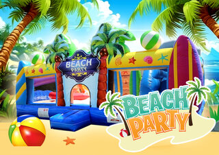 R114 - Beach Party Toddler Play Center <p><strong><span style='color: #ff00ff;'>Watch Video Inside</span></strong></p>