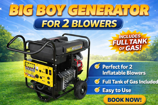 <p style='text-align: center; font-family: Arial, sans-serif;'>
  <span style='font-size: 22px; font-weight: bold; color: #ff6600;'>
    Big Boy Generator For 2 Blower (Including Full Tank Of Gas)
  </span><br>
  <span style='font-size: 14px; font-weight: bold; color: #0080ff;'>
    ⚡ Customer is responsible for refueling generators
  </span>
</p>