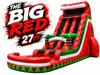<p style='text-align: center; font-family: Arial, sans-serif;'>
  <span style='font-size: 22px; font-weight: bold; color: #ff6600;'>
    27ft The BIG Red Double Lane Water Slide With XL Pool (Family Friendly)
  </span><br>
  <span style='font-size: 14px; font-weight: bold; color: #0080ff;'>
    🎥 Watch the video below! – R14
  </span><br>
  <span style='font-size: 14px; font-weight: bold; color: green;'>
    ✅ Free Delivery & Setup
  </span>
</p>
