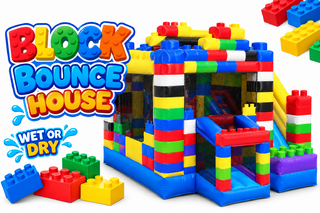 R95/96 - The Blocks Bounce House With Slide - Lego