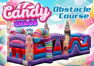 30Ft  Candy Chaos Obstacle Course <p><strong><span style='color: #ff00ff;'>Watch Video Inside</span></strong></p>