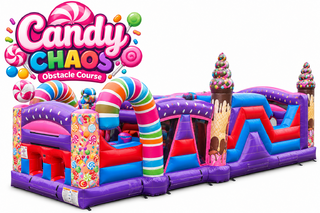<p style='text-align: center; font-family: Arial, sans-serif;'>
  <span style='font-size: 22px; font-weight: bold; color: #ff6600;'>
R115- Candy Chaos Obstacle Course 
  </span><br>
  <span style='font-size: 14px; font-weight: bold; color: #0080ff;'>
    🎥 Watch the video below!
  </span><br>
  <span style='font-size: 14px; font-weight: bold; color: green;'>
    ✅ Free Delivery & Setup
  </span>
</p>
