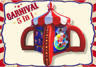 R77 - The 5-1 Carnival Game Red and White <p><strong><span style='color: #ff00ff;'>Watch Video Inside</span></strong></p>