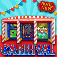 R74 - Carnival 3 in 1 Inflatable Games <p><strong><span style='color: #ff00ff;'>Watch Video Inside</span></strong></p>