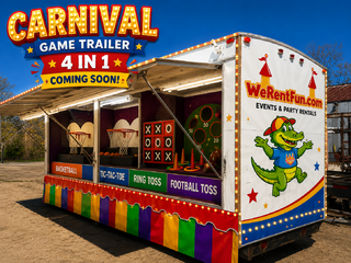 <p style='text-align: center; font-family: Arial, sans-serif;'>
  <span style='font-size: 22px; font-weight: bold; color: #ff6600;'>
  Carnival 4 in 1 Game Trailer
  </span><br>
  <span style='font-size: 14px; font-weight: bold; color: #0080ff;'>
     (Includes Staffing) 🎥 Watch the video below!
  </span>
</p>
