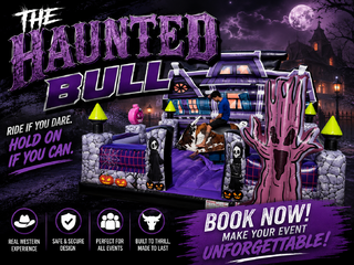 <p style='text-align: center; font-family: Arial, sans-serif;'>
  <span style='font-size: 22px; font-weight: bold; color: #ff6600;'>
    The Haunted Bull Rental 
  </span><br>
  <span style='font-size: 14px; font-weight: bold; color: #0080ff;'>
     Includes Trained Operator – 🎥 Watch the video below! (S-13)
  </span>
</p>

