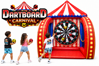 G34 - Dartboard Carnival Inflatable Game <p><strong><span style='color: #ff00ff;'>Watch Video Inside</span></strong></p>
