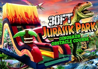 R50 - 30FT JURASSIC PARK DINOSAUR OBSTACLE COURSE (C) <p><strong><span style='color: #ff00ff;'>Watch Video Inside</span></strong></p>