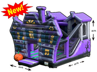The Extra Large Hunted House With Slide Inside