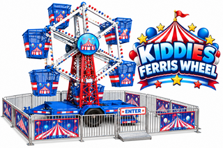 <p style='text-align: center; font-family: Arial, sans-serif;'>
  <span style='font-size: 22px; font-weight: bold; color: #ff6600;'>
    Mini Kiddie Ferris Wheel 
  </span><br>
  <span style='font-size: 14px; font-weight: bold; color: #0080ff;'>
     Includes Trained Operator - 🎥 Watch the video below!
  </span>
</p>
