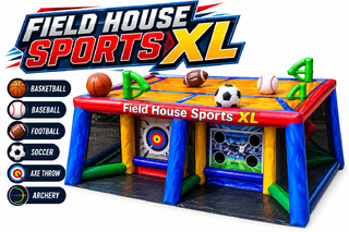 <p style='text-align: center; font-family: Arial, sans-serif;'>
  <span style='font-size: 22px; font-weight: bold; color: #ff6600;'>
  6 in 1 Field House Sports XL 
  </span><br>
  <span style='font-size: 14px; font-weight: bold; color: #0080ff;'>
    🎥 Watch the video below! 
  </span>
</p>
