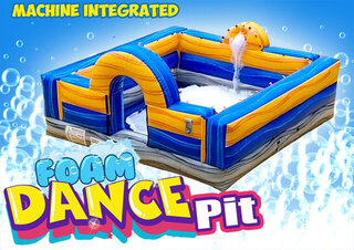 R91- Foam Dance Pit with Machine Integrated (No Floor)  - Include 4 Hours Of Foam! <p><strong><span style='color: #ff00ff;'>Watch Video Inside</span></strong></p>