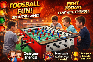 <p style='text-align: center; font-family: Arial, sans-serif;'>
  <span style='font-size: 22px; font-weight: bold; color: #ff6600;'>
    A13 - Foosball Table (Indoor & Outdoor)
  </span><br>
  <span style='font-size: 14px; font-weight: bold; color: #0080ff;'>
    🎥 Watch the video below!
  </span>
</p>
