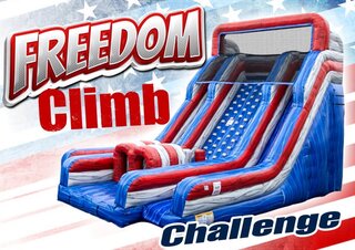 24Ft Freedom Climb Challenge – Dual Lane Inflatable Slide <p><strong><span style='color: #ff00ff;'>Watch Video Inside</span></strong></p>