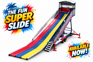 <p style='text-align: center; font-family: Arial, sans-serif;'>
  <span style='font-size: 22px; font-weight: bold; color: #ff6600;'>
  Fun Super Slide
  </span><br>
  <span style='font-size: 14px; font-weight: bold; color: #0080ff;'>
     (Includes Staffing) 🎥 Watch the video below!
  </span>
</p>
