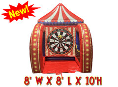G34 - Dartboard Carnival Inflatable Game Watch Video Inside