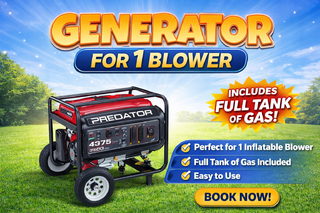 <p style='text-align: center; font-family: Arial, sans-serif;'>
  <span style='font-size: 22px; font-weight: bold; color: #ff6600;'>
    Generator For 1 Blower (Including Full Tank Of Gas)
  </span><br>
  <span style='font-size: 14px; font-weight: bold; color: #0080ff;'>
    ⚡ Customer responsible for refueling generators
  </span>
</p>