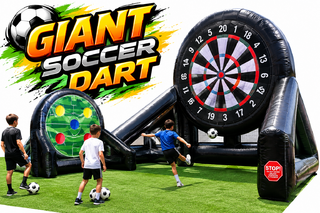 <p style='text-align: center; font-family: Arial, sans-serif;'>
  <span style='font-size: 22px; font-weight: bold; color: #ff6600;'>
    Giant Soccer Dart
  </span><br>
  <span style='font-size: 14px; font-weight: bold; color: #0080ff;'>
    🎥 Watch the video below! – R22
  </span>
</p>
