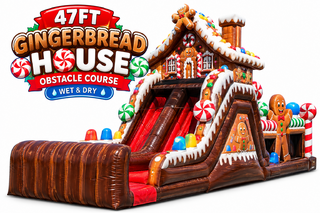 <p style='text-align: center; font-family: Arial, sans-serif;'>
  <span style='font-size: 22px; font-weight: bold; color: #ff6600;'>
    47FT Gingerbread House Obstacle Course (Wet & Dry)
  </span><br>
  <span style='font-size: 14px; font-weight: bold; color: #0080ff;'>
    🎥 Watch the video below! – S25
  </span>
</p>
