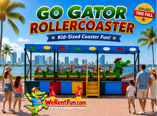 <p style='text-align: center; font-family: Arial, sans-serif;'>
  <span style='font-size: 22px; font-weight: bold; color: #ff6600;'>
  Go-Gator Roller Coaster
  </span><br>
  <span style='font-size: 14px; font-weight: bold; color: #0080ff;'>
     Includes Trained Operator - 🎥 Watch the video below!
  </span>
</p>
