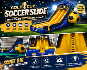 <p style='text-align: center; font-family: Arial, sans-serif;'>
  <span style='font-size: 22px; font-weight: bold; color: #ff6600;'>
  Gold Cup Soccer Slide  (Available This Summer) 
  </span><br>
  <span style='font-size: 14px; font-weight: bold; color: #0080ff;'>
    
  </span><br>
  <span style='font-size: 14px; font-weight: bold; color: green;'>

  </span>
</p>
