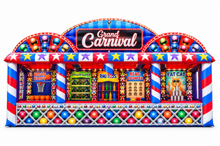 <p style='text-align: center; font-family: Arial, sans-serif;'>
  <span style='font-size: 22px; font-weight: bold; color: #ff6600;'>
    The Grand Carnival Inflatable with 4 Carnival Games
  </span><br>
  <span style='font-size: 14px; font-weight: bold; color: #0080ff;'>
    🎥 Watch the video below!  – G36
  </span><br>
  <span style='font-size: 14px; font-weight: bold; color: green;'>

  </span>
</p>