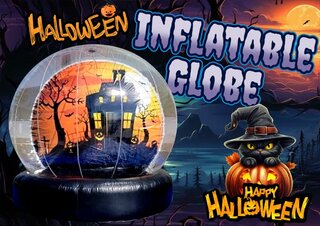 Halloween Inflatable Globe <p><strong><span style='color: #ff00ff;'>Watch Video Inside</span></strong></p>