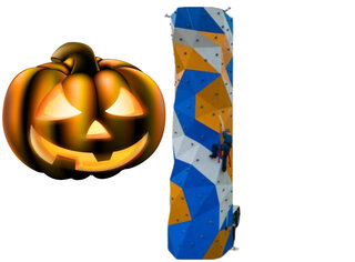 Halloween Theme Wall rock climbing wall <BR> -> (4) Climbers at a time (<p><strong><span style='color: #ff00ff;'>Watch Video Inside</span></strong></p>