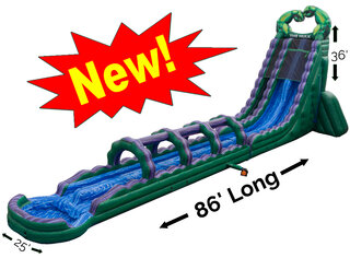 36 FT Hulk double lane Water Slide <p><strong><span style='color: #ff00ff;'>Watch Video Inside</span></strong></p>