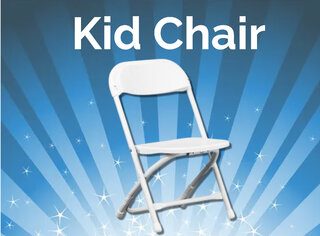<p><span style='color: #ff00ff;'>(Kids)<br /></span></p>  White Chair Rental