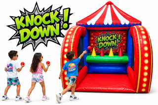 G31 - Knock  Down Carnival Inflatable Game <p><strong><span style='color: #ff00ff;'>Watch Video Inside</span></strong></p>