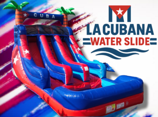 <p style='text-align: center; font-family: Arial, sans-serif;'>
  <span style='font-size: 22px; font-weight: bold; color: #ff6600;'>
  20Ft La Cubana Water Slide
  </span><br>
  <span style='font-size: 14px; font-weight: bold; color: #0080ff;'>
    🎥 Watch the video below! 
  </span>
</p>
