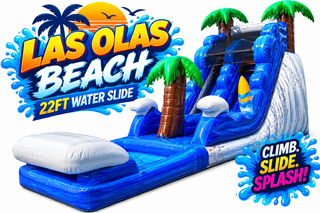 <p style='text-align: center; font-family: Arial, sans-serif;'>
  <span style='font-size: 22px; font-weight: bold; color: #ff6600;'>
    22 FT Las Olas Beach Water Slide With Pool
  </span><br>
  <span style='font-size: 14px; font-weight: bold; color: #0080ff;'>
    🎥 Watch the video below! – R28
  </span><br>
  <span style='font-size: 14px; font-weight: bold; color: green;'>
    ✅ Free Delivery & Setup
  </span>
</p>
