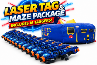 <p style='text-align: center; font-family: Arial, sans-serif;'>
  <span style='font-size: 22px; font-weight: bold; color: #ff6600;'>
    Laser Tag and Maze (Package) Includes 16 Taggers
  </span><br>
  <span style='font-size: 14px; font-weight: bold; color: #0080ff;'>
    🎥 Watch the video below! 
  </span>
</p>