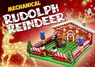 Mechanical Rudolph Reindeer <p><strong><span style='color: #ff00ff;'>Watch Video Inside</span></strong></p>