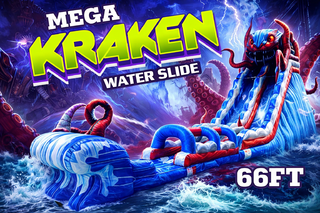 <p style='text-align: center; font-family: Arial, sans-serif;'>
  <span style='font-size: 22px; font-weight: bold; color: #ff6600;'>
    27FT Mega Kraken Water Slide With Pool
  </span><br>
  <span style='font-size: 14px; font-weight: bold; color: #0080ff;'>
    🎥 Watch the video below! – R89+R90
  </span><br>
  <span style='font-size: 14px; font-weight: bold; color: green;'>
    ✅ Free Delivery & Setup
  </span>
</p>

