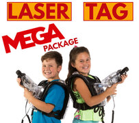 Mega Laser Tag Package Rental (24 Taggers, 16 Bunkers & Smoke Machine)