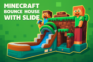<p style='text-align: center; font-family: Arial, sans-serif;'>
  <span style='font-size: 22px; font-weight: bold; color: #ff6600;'>
    Minecraft Bounce House with Slide
  </span><br>
  <span style='font-size: 14px; font-weight: bold; color: #0080ff;'>
    🎥 Watch the video below! – Wet/Dry 
  </span>
</p>