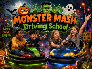 <p style='text-align: center; font-family: Arial, sans-serif;'>
  <span style='font-size: 22px; font-weight: bold; color: #ff6600;'>
   Monster Mash Driving School
  </span><br>
  <span style='font-size: 14px; font-weight: bold; color: #0080ff;'>
    Price Based On 3 Hours Of Service (Includes Staffing) – 🎥 Watch the video below!
  </span>
</p>
