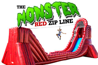 The Monster Red Avalanche <BR> Zip Line <p><strong><span style='color: #ff00ff;'>Watch Video Inside</span></strong></p>