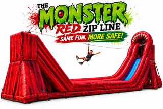 <p style='text-align: center; font-family: Arial, sans-serif;'>
  <span style='font-size: 22px; font-weight: bold; color: #ff6600;'>
    Monster Red Avalanche Zip Line - Same Fun MORE SAVE! 
  </span><br>
  <span style='font-size: 14px; font-weight: bold; color: #0080ff;'>
    Includes Trained Operators – 🎥 Watch the video below!
  </span><br>
  <span style='font-size: 14px; font-weight: bold; color: green;'>
    ✅ Free Delivery & Setup
  </span>
</p>

