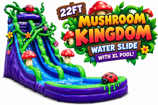 <p style='text-align: center; font-family: Arial, sans-serif;'>
  <span style='font-size: 22px; font-weight: bold; color: #ff6600;'>
    22Ft Mushroom Kingdom Water Slide With XL Pool (Family Friendly)
  </span><br>
  <span style='font-size: 14px; font-weight: bold; color: #0080ff;'>
    🎥 Watch the video below! – R130
  </span><br>
  <span style='font-size: 14px; font-weight: bold; color: green;'>
    ✅ Free Delivery & Setup
  </span>
</p>


