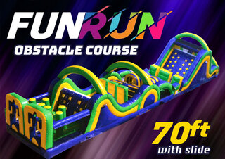 OC11 70Ft Fun Run Obstacle Course with Slide (A and C)