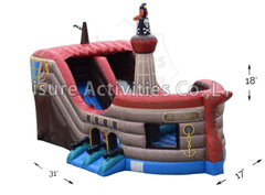 The Pirate's Plunge Bounce House With Slide Inside