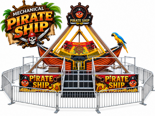<p style='text-align: center; font-family: Arial, sans-serif;'>
  <span style='font-size: 22px; font-weight: bold; color: #ff6600;'>
    Mechanical Pirate Ship
  </span><br>
  <span style='font-size: 14px; font-weight: bold; color: #0080ff;'>
   12 Person or 6 Adults (Includes Staffing) 🎥 Watch the video below!
  </span>
</p>